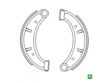 NEWFREN SZCZĘKI HAMULCOWE PRZÓD HUSQVARNA CR 240/250 83-86, TE 510 84-87, WR 125 /240/250 83-86, WR 400 85, WRE 125 83-87, WRE 240/250 83, (160X25MM) | GF1160