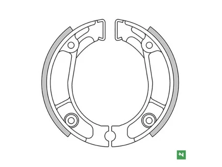NEWFREN SZCZĘKI HAMULCOWE PRZÓD/TYŁ HONDA C 90 82-03, CR 80R 80-85, CRF 150F 03-17, CT 110 80-09, CT 125 76-85, MTX 125/200 83-86, TL 200 76-79, XL 125 78-82, XL 185 80-82, XL 125R 84-, XL 250R 84-87, XL 350R 83-84, XR 125L | GF1178