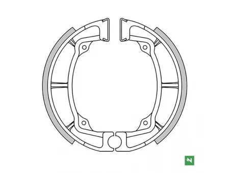 NEWFREN SZCZĘKI HAMULCOWE PRZÓD KAWASAKI KDX 250 79-84, KL 250 78-79, KLF 220 88-02, KLF 185 BAYOU 86-88, KLF 250 BAYOU 03-11, KLT 200/250 83-85, KX 250 75-81, KX 420 80-81 (140X28MM) | GF1237