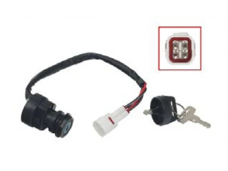 Contact pornire BRONCO (ignition switch) YAMAHA YFM 80 BADGER 95-01, YFM 80 GRIZZLY 05-08, YFM 80R RAPTOR 02-08, YFB 250 94-00, YFM 350 BIG BEAR/MOTO 4/WOLVERINE/WARRIOR 95-01, YFM 400 KODAK 93-01, YFM 660 GRIZZLY 98-01 (OEM: 4GB-82510-00-00 | AT-01284