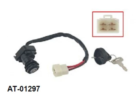 Contact pornire BRONCO (ignition switch) POLARIS TRAIL BLAZER 250 / SPORT 400 / XPLORER 400 / MAGMUM 500 / WORKER 500 99, BIG BOSS 400L 97, SPORTSMAN 400/500 96-98, MAGNUM 425 97-98 (OEM: 4110209) | AT-01297