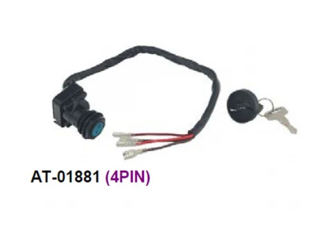 Contact pornire BRONCO (ignition switch) POLARIS TRAIL BLAZER / TRAIL BOSS 250 / EXPLORER / EXPRESS 300 96-99, SPORTSMAN / WORKER 99-00, SCRAMBLER / SPORT / EXPLORER 400 96-98, SCRAMBLER 500 97-98, XPLORER 500 97, (OEM: 4110194) | AT-01881