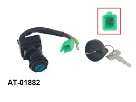 Contact pornire BRONCO (ignition switch) SUZUKI LT-F 250 QUAD RUNNER 99-02, LT-4WD/4WDX 87-98 (OEM: 37110-19B01, 37110-19B02, 37110-19B03) | AT-01882