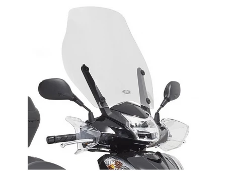 Parbriz moto KAPPA - HONDA SH MODE 125 (13-17) 43 X 46 CM Transparent - necesar Kit montaj A1125AK | 1125AK