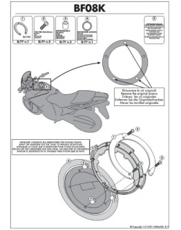 Suport geanta rezervor TANKLOCK KAPPA - DUCATI