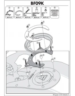 Suport geanta rezervor TANKLOCK KAPPA - DUCATI MONSTER 1100 EVO