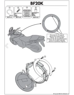Suport geanta rezervor TANKLOCK KAPPA - HONDA CROSSTOURER 1200 '12-13