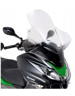 Parbriz moto KAPPA - KAWASAKI J125 - J300 (14-18) 79.5 X 65 CM Transparent - necesar Kit montaj D4111KITK