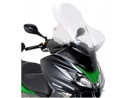 Parbriz moto KAPPA - KAWASAKI J125 - J300 (14-18) 79.5 X 65 CM Transparent - necesar Kit montaj D4111KITK | 4111DTK