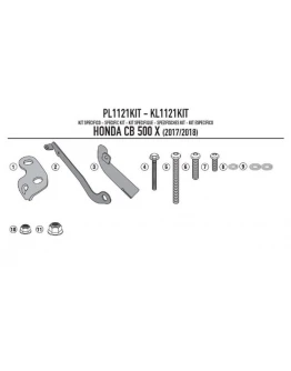 Kit montare suport lateral TK267 KAPPA - KL1121, KLX1121 HONDA CB 500X W ROCZNIKACH (17-18)
