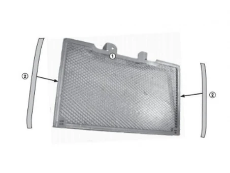Protectie radiator KAPPA - HONDA NC 750X (16-17) Negru | KPR1146