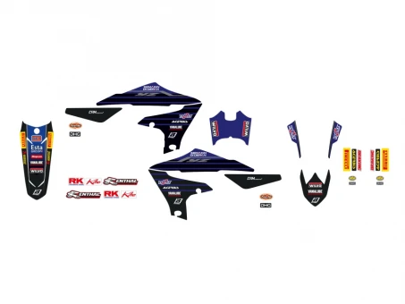 Kit grafic BLACKBIRD YAMAHA YZ 250F '19-'23, YZ 450F '18-'22 REPLICA YAMAHA FACTORY RACING 22