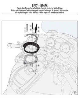 Suport geanta rezervor TANKLOCK KAPPA - BMW R 1200RT (05-13)