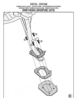 Extensie talpa cric lateral KAPPA - BMW F 850 GS Adventure (19)