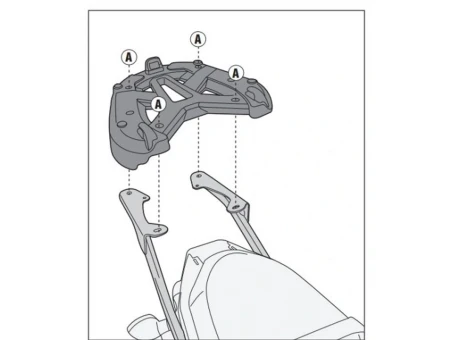 Suport pentru topcase KAPPA - YAMAHA MT 07 700 (14-15) (placa nu este inclusa) | KZ2118