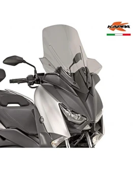 Parbriz moto KAPPA - YAMAHA X-MAX 125 (18), X-Max 300 (17-19), X-MAX 400 (18-19) 64,5 X 57,5 CM Fumuriu