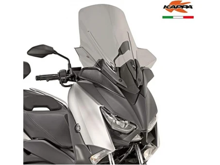 Parbriz moto KAPPA - YAMAHA X-MAX 125 (18), X-Max 300 (17-19), X-MAX 400 (18-19) 64,5 X 57,5 CM Fumuriu | KD2138S