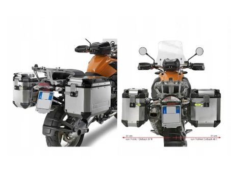 Suport pentru genti laterale KAPPA MONOKEY CAM SIDE BMW R 1200 GS (04-12), R 1200 GS Adventure (06-13) - compatibil cu KFR KFORCE ALU | KL684CAM