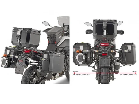 Suport pentru genti laterale KAPPA MONOKEY CAM SIDE YAMAHA Tenere 700 /WORLD RAID (19-23) - compatibil cu KFR KFORCE ALU | KLO2145CAM