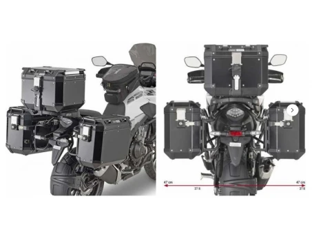 Suport pentru genti laterale KAPPA MONOKEY CAM SIDE HONDA CB 500 X (19-20) - compatibil cu KFR KFORCE ALU | KLO1171CAM