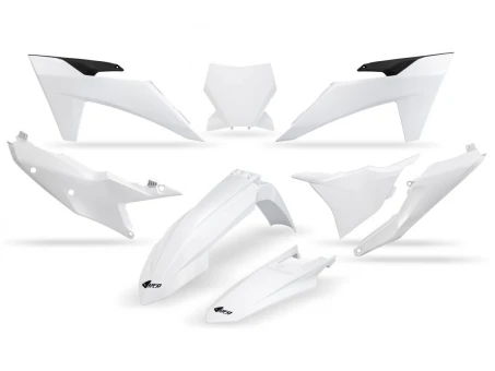 Kit complet plastice UFO KTM SX 125 / 250 / 300 TBI 23-24, SX-F 250 / 350 / 450 23-24 culoare Alb | KTKIT529042
