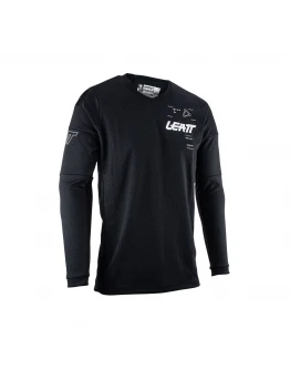 Tricou Leatt Moto 4.5 Windblock Black - Negru