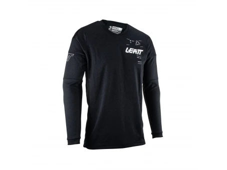 Tricou Leatt Moto 4.5 Windblock Black - Negru