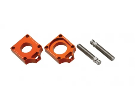 Intinzator roata spate ACCEL cu surub HUSQVARNA TC/TE '04-'14 culoare portocaliu set 2 bucati