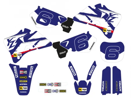 Kit grafic BLACKBIRD YAMAHA YZ 125/250 '96-'01 REPLICA TEAM YAMAHA 1998