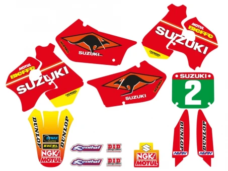 Kit grafic BLACKBIRD SUZUKI RM 125/250 '96-'00 REPLICA TEAM SUZUKI 1998