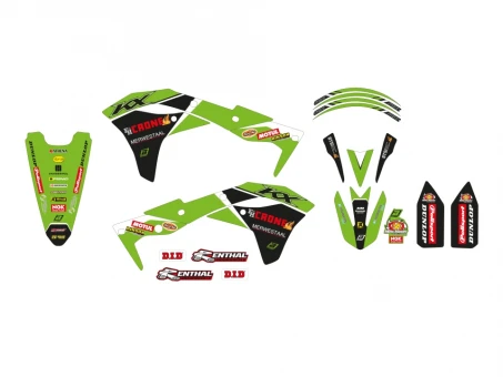 Kit grafic BLACKBIRD KAWASAKI KX 250F '17-'20 REPLICA KAWASAKI RACING TEAM 22