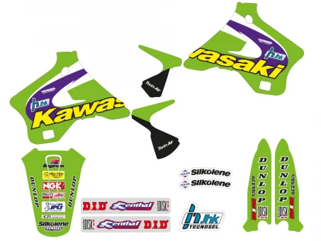 Kit grafic BLACKBIRD KAWASAKI KX 125/250 '94-'98 REPLICA TEAM KAWASAKI 1998