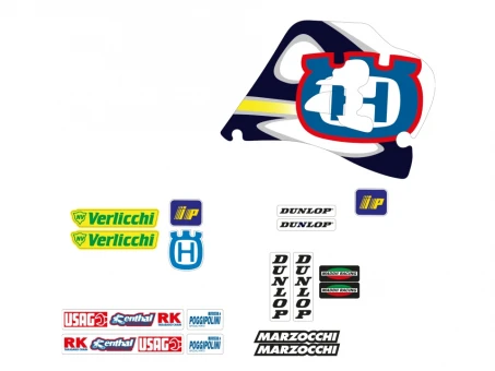 Kit grafic BLACKBIRD HUSQVARNA CR/WR 125/250 '98-'99 REPLICA TEAM HUSQVARNA MADDII 1998