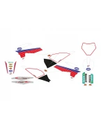 Kit grafic BLACKBIRD KTM SX/SX-F '19-'22, EXC/EXC-F '20-'23 RETRO culoare Alb Albastru Rosu