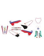 Kit grafic BLACKBIRD KTM SX/SX-F '23, EXC/EXC-F '24 RETRO culoare Alb Albastru Rosu