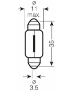 Bec OSRAM - 5W 12V SV8.5-8 C5W | O-6418