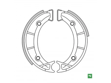 NEWFREN WYPRZEDAŻ SZCZĘKI HAMULCOWE APRILIA SCARABEO 50 93 (125X25MM) | GF.0262