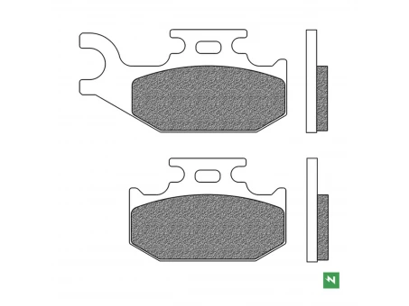 NEWFREN KLOCKI HAMULCOWE PRZÓD PRAWY KH413 SUZUKI LT-A 400 07-12, LT-A 500 09-15, LT-A 700 05-07, LT-A 750 08-15, LT-F 400 08-12 WYPRZEDAŻ | FD.0425S2
