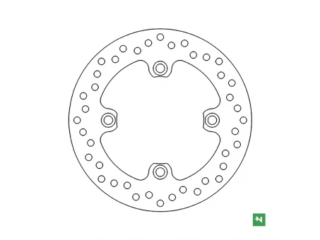 NEWFREN TARCZA HAMULCOWA TYŁ HONDA CBR 600F 91-06, CBR 1000RR 04-14, CB 600 HORNET, CBR 900, VTR 1000 (220X105X5) | DF4060A