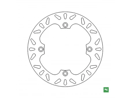 NEWFREN TARCZA HAMULCOWA PRZÓD HONDA XL 650V TRANSALP 00-07; XL 700V TRANSALP 08-11 (256X144X4,0) (4X10,5MM) | DF5073A