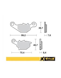 Placute de frana ProX KH230 SINTER KAWASAKI KMX 125 '99-'03, SUZUKI RM 80/85 '96-'04 fata