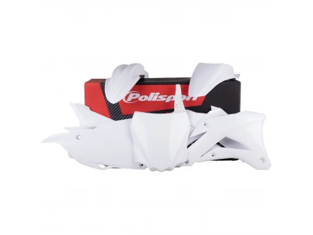 Kit plastice POLISPORT - KAWASAKI KX '14-'21 - Alb