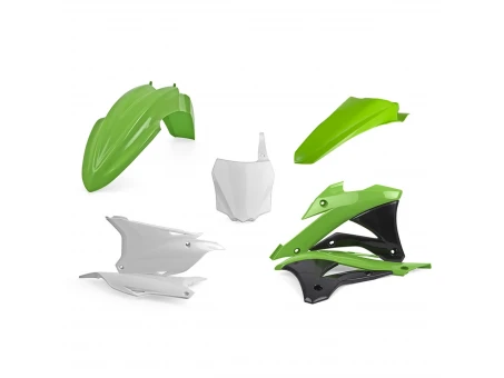 Kit plastice POLISPORT - KAWASAKI KX '14-22 - Verde Alb