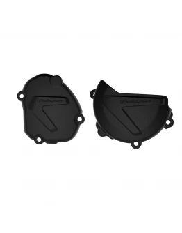 Kit protectii capac ambreiaj/alternator POLISPORT - YAMAHA YZ 125 '04400001) - Negru