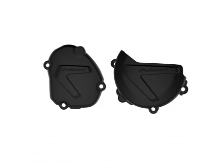 Kit protectii capac ambreiaj/alternator POLISPORT - YAMAHA YZ 125 '04400001) - Negru