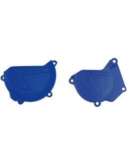Kit protectii capac ambreiaj/alternator POLISPORT - YAMAHA YZ 250 '05-'23 - Albastru