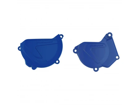 Kit protectii capac ambreiaj/alternator POLISPORT - YAMAHA YZ 250 '05-'23 - Albastru