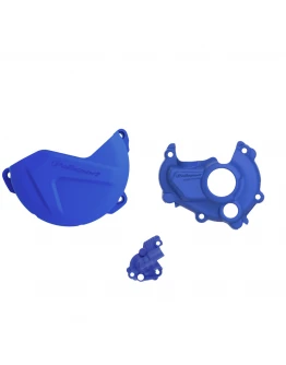 Kit protectii capac ambreiaj/alternator POLISPORT - cu capac pompa apa YAMAHA YZ 250F '15-'1003) - Albastru