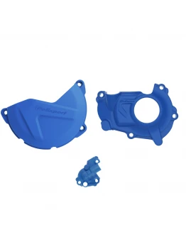Kit protectii capac ambreiaj/alternator POLISPORT - cu capac pompa apa YAMAHA YZ 450F '15300003) - Albastru