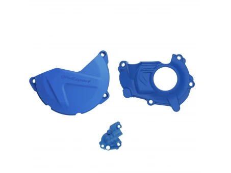 Kit protectii capac ambreiaj/alternator POLISPORT - cu capac pompa apa YAMAHA YZ 450F '15300003) - Albastru